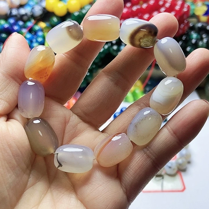 玛瑙/玉髓手链未镶嵌t****电