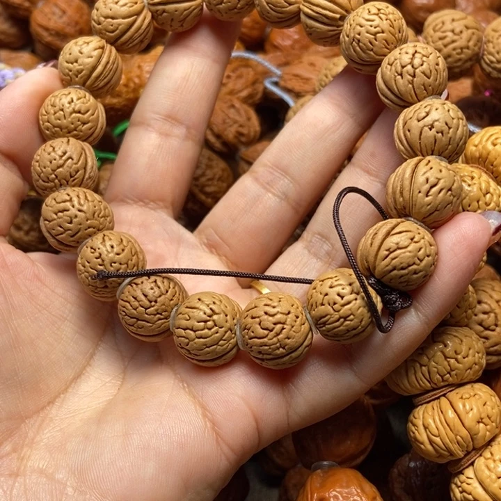 文玩核桃吊坠沫*筱桃核手串