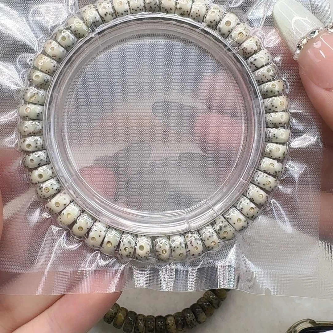 星月菩提手串122入门糯冰石玉药片94