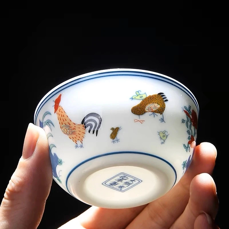 【文文专属】1比1复刻新中式鸡缸杯陶瓷茶杯主人杯