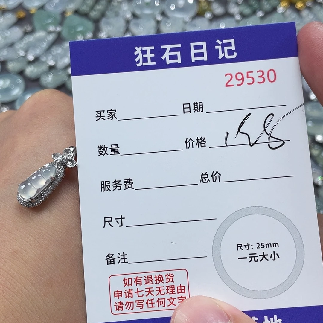 一***语翡翠银S925镶嵌颈饰