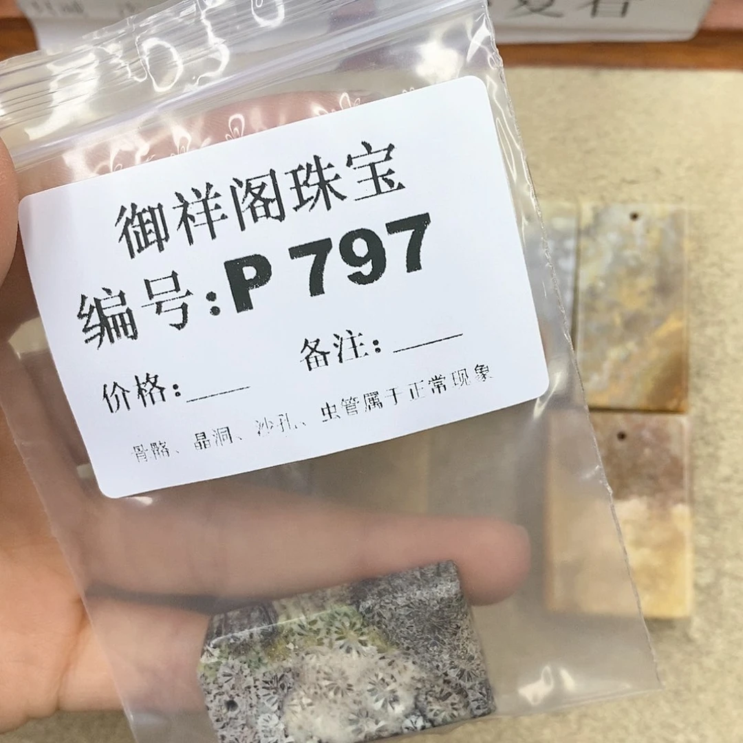 硅化珊瑚（珊瑚玉）P未镶嵌生**息