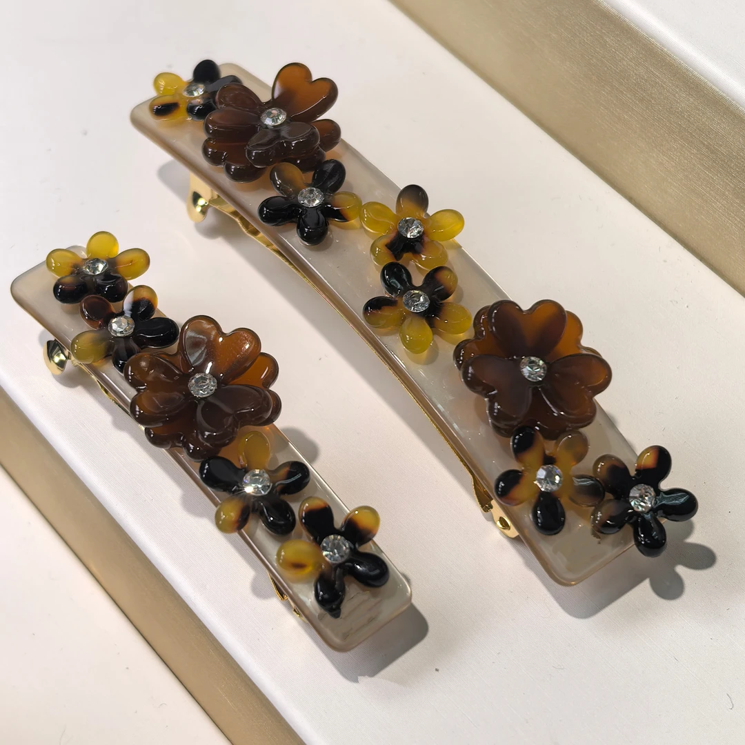 立体小花系列弹簧夹发饰发夹