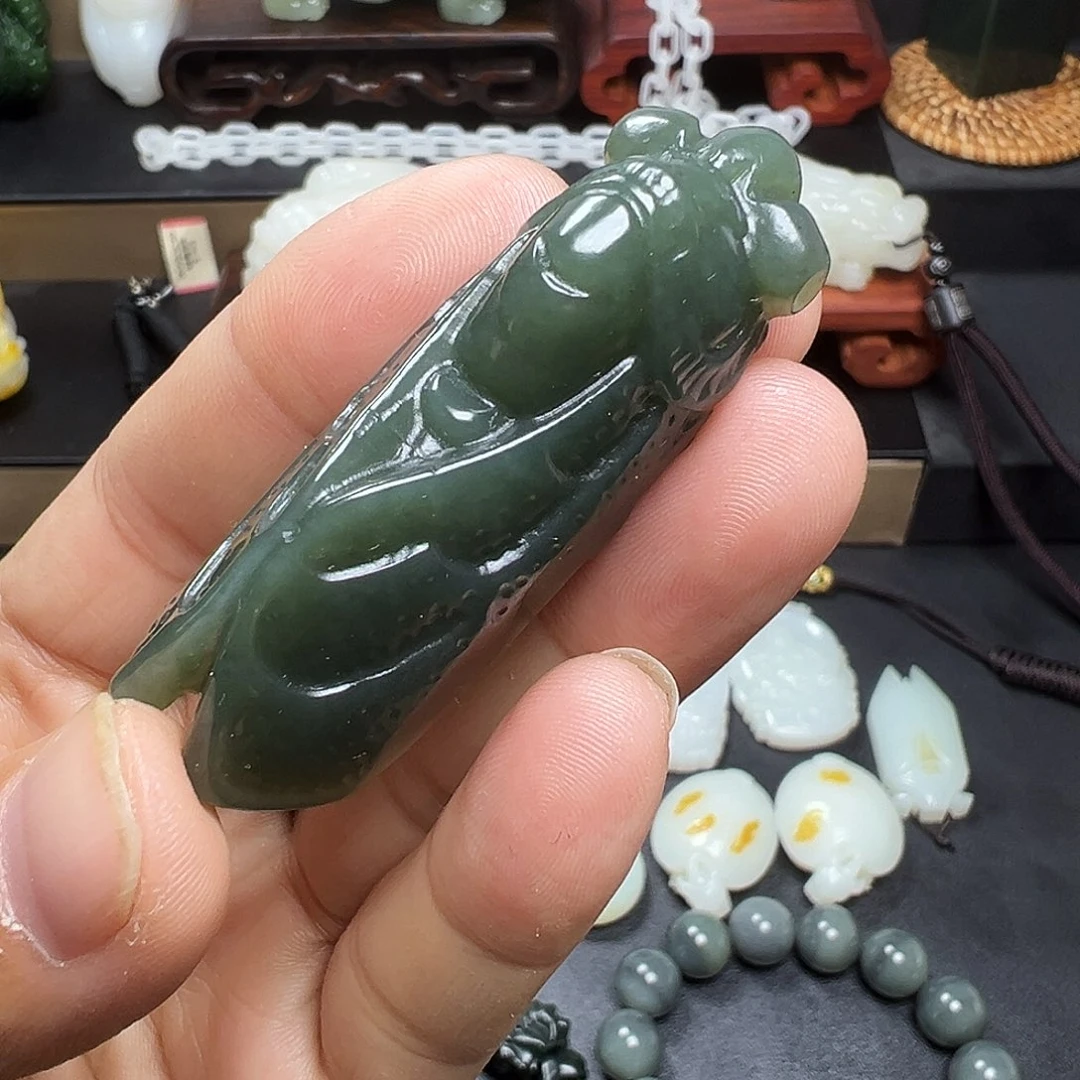 和田玉未镶嵌挂件