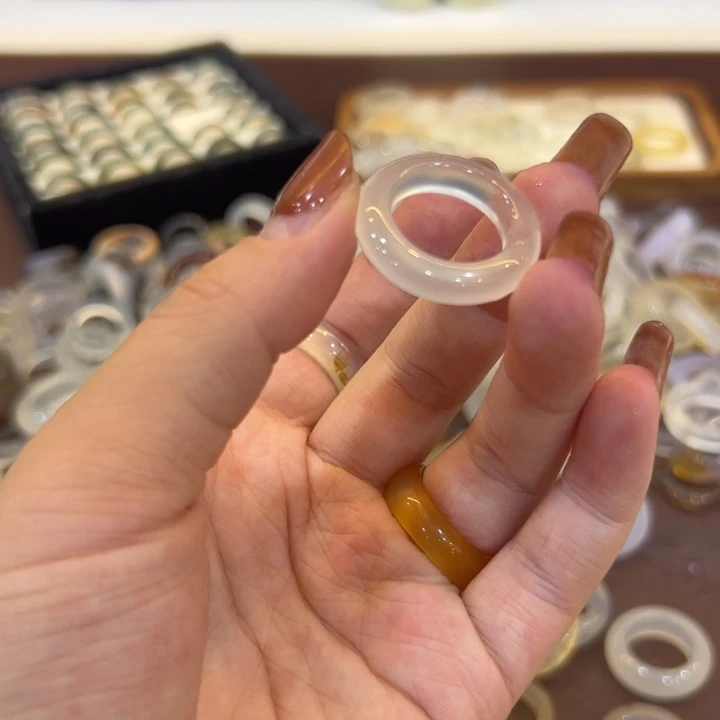 玛瑙/玉髓合金戒指25港14