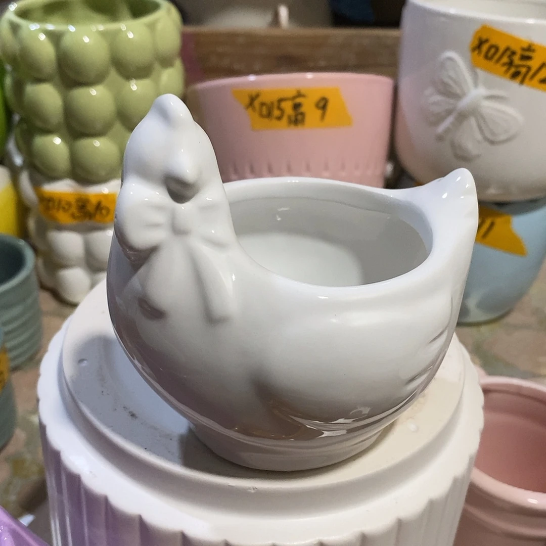 摆件陶陶盆有孔 瑕疵介意勿拍