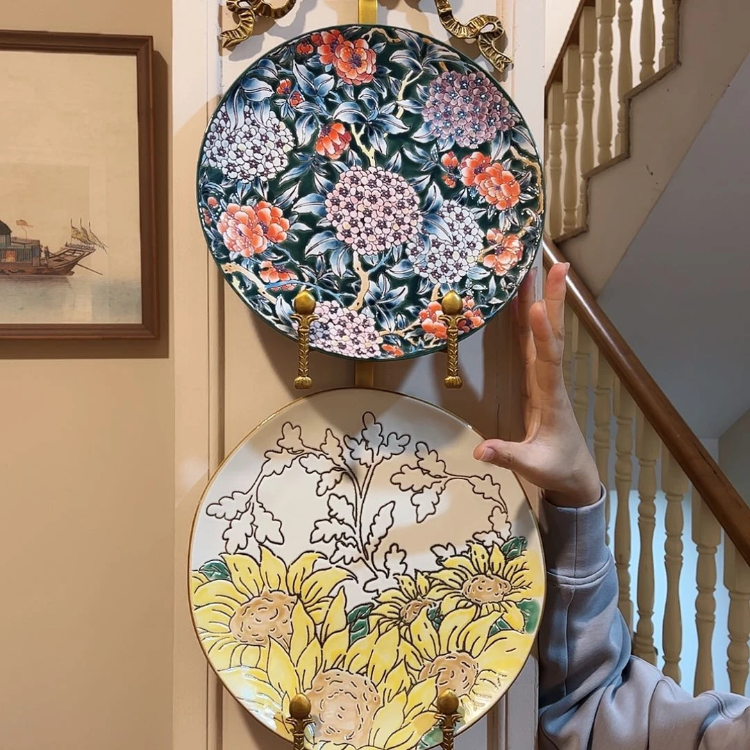 陶瓷两个盘手工11111