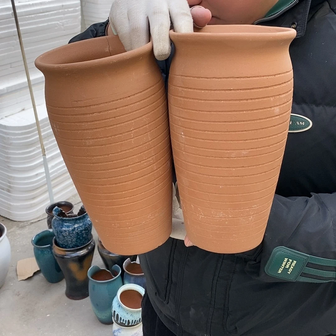 紫砂花盆正品口14高25