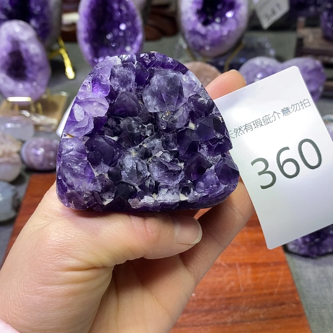紫晶珠宝半成品未镶嵌