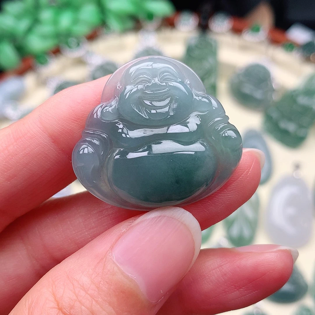 翡翠未镶嵌颈饰吊坠
