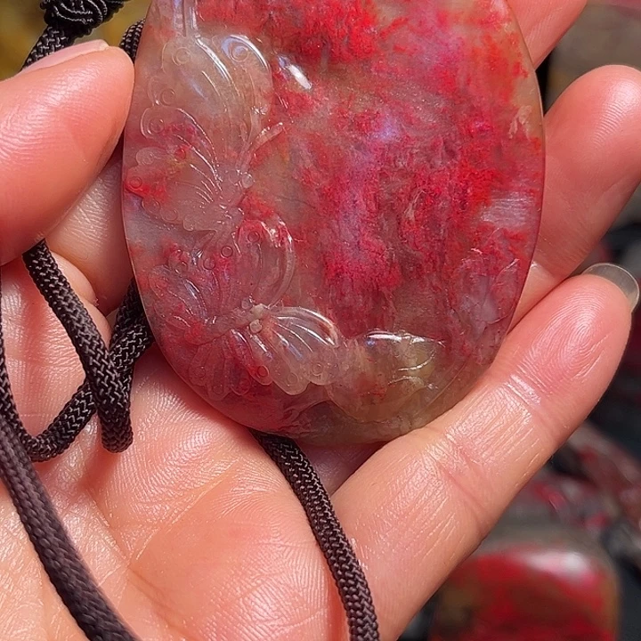 印石昌化石昌化石昌化玻璃冻鸡血石