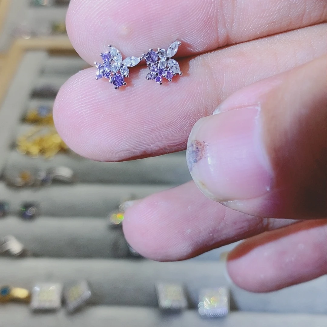 【闪购商品】水晶戒指银S925镶嵌