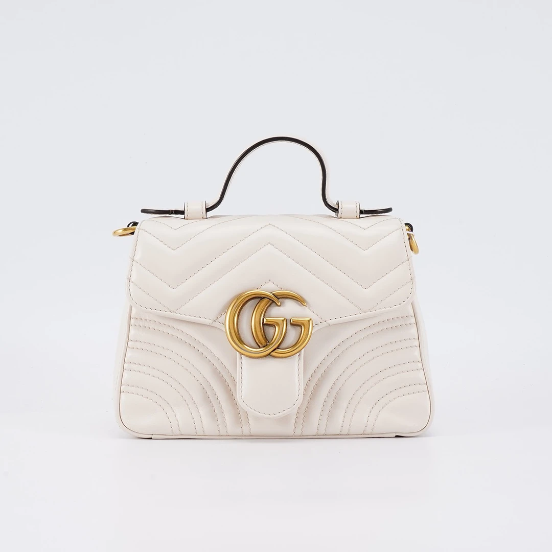 95新 GUCCI/古驰 【白菜】马蒙手提包小号包/BG22005576