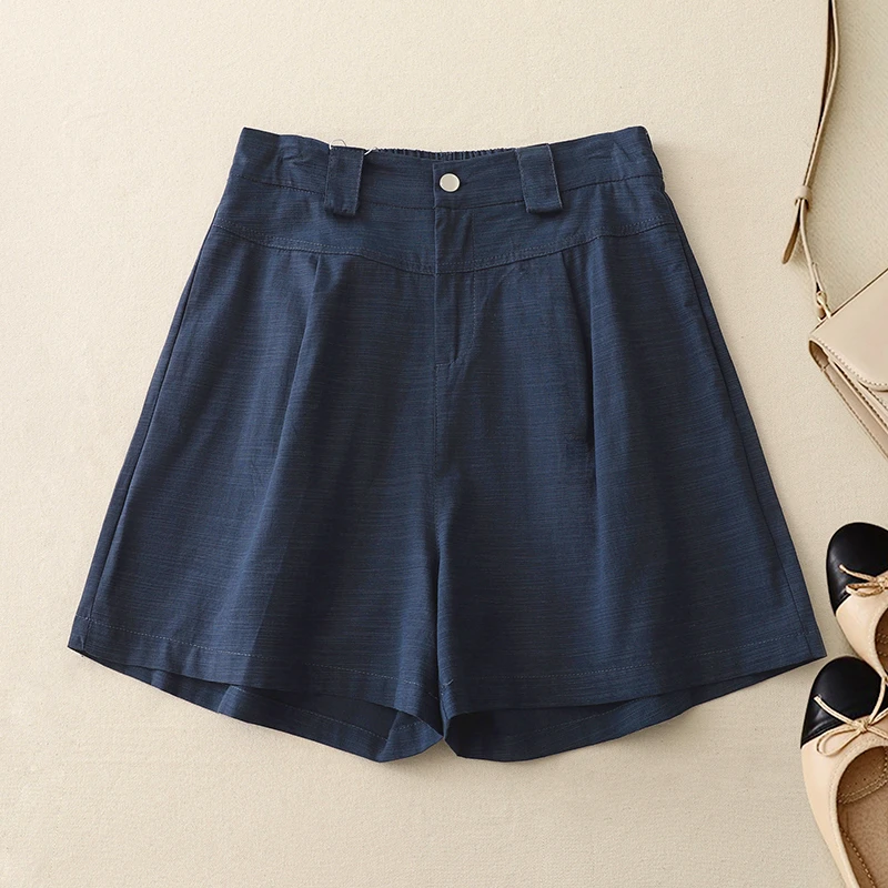 高端薄款母亲节外穿短裤女夏2025新款大码妈妈装休闲五分卡其裤子