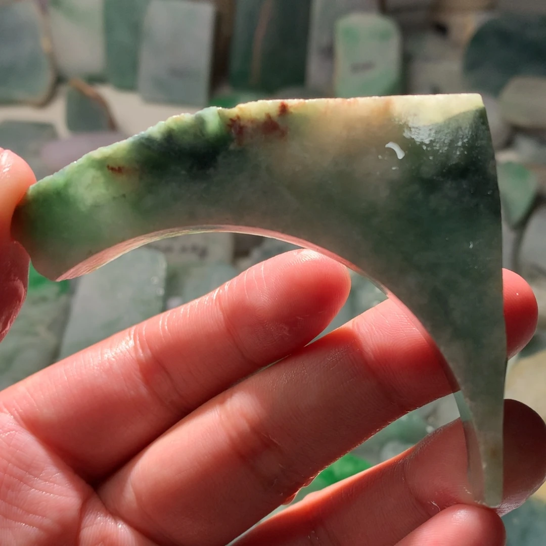 翡翠裸石翡翠原石片料