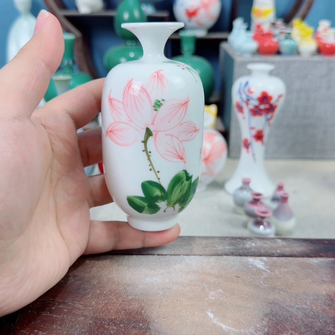 陶瓷手工小花器摆件