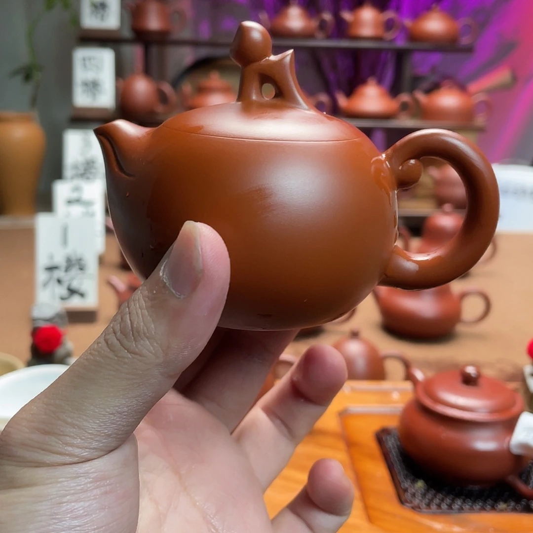 紫砂茶壶吟****5猴壶手拉