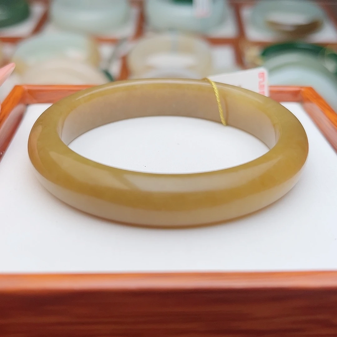 和田玉未镶嵌手镯53.3