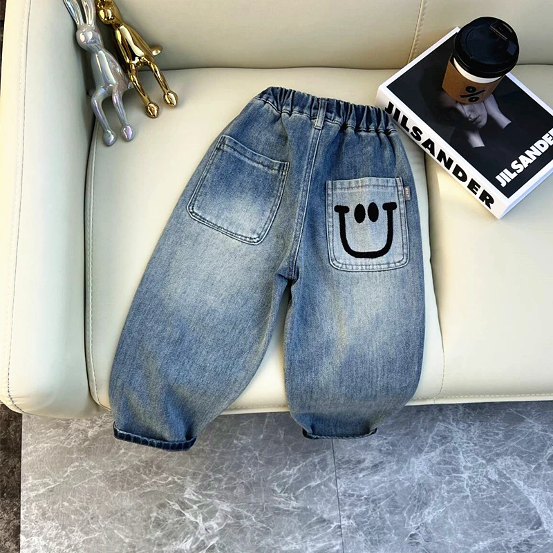 男童春装牛仔裤子新款宝宝洋气儿童春秋休闲裤中小童韩版长裤童装