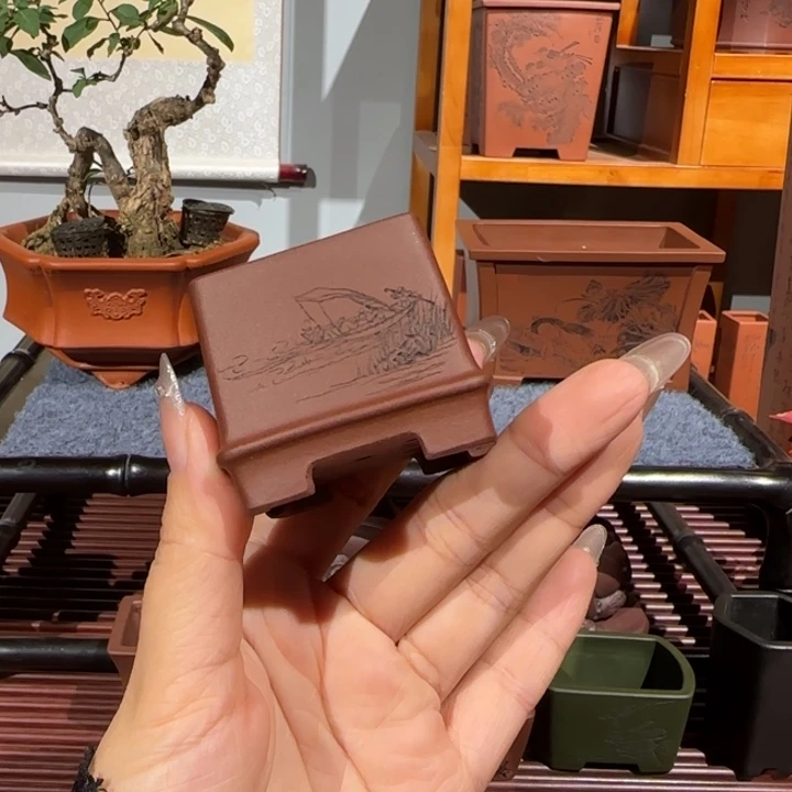 花盆紫砂口径3.5深度3.5