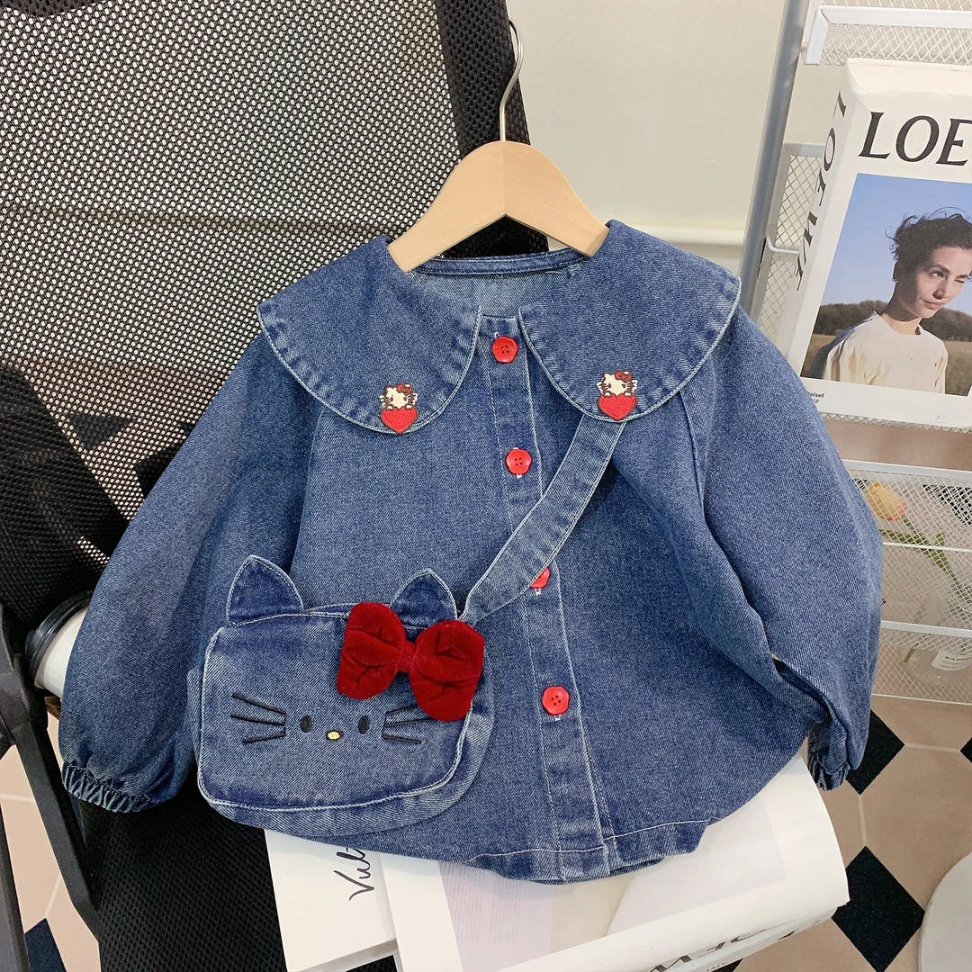 【米家原创】女童牛仔外套秋装2025新款儿童洋气衣服百搭上衣春秋