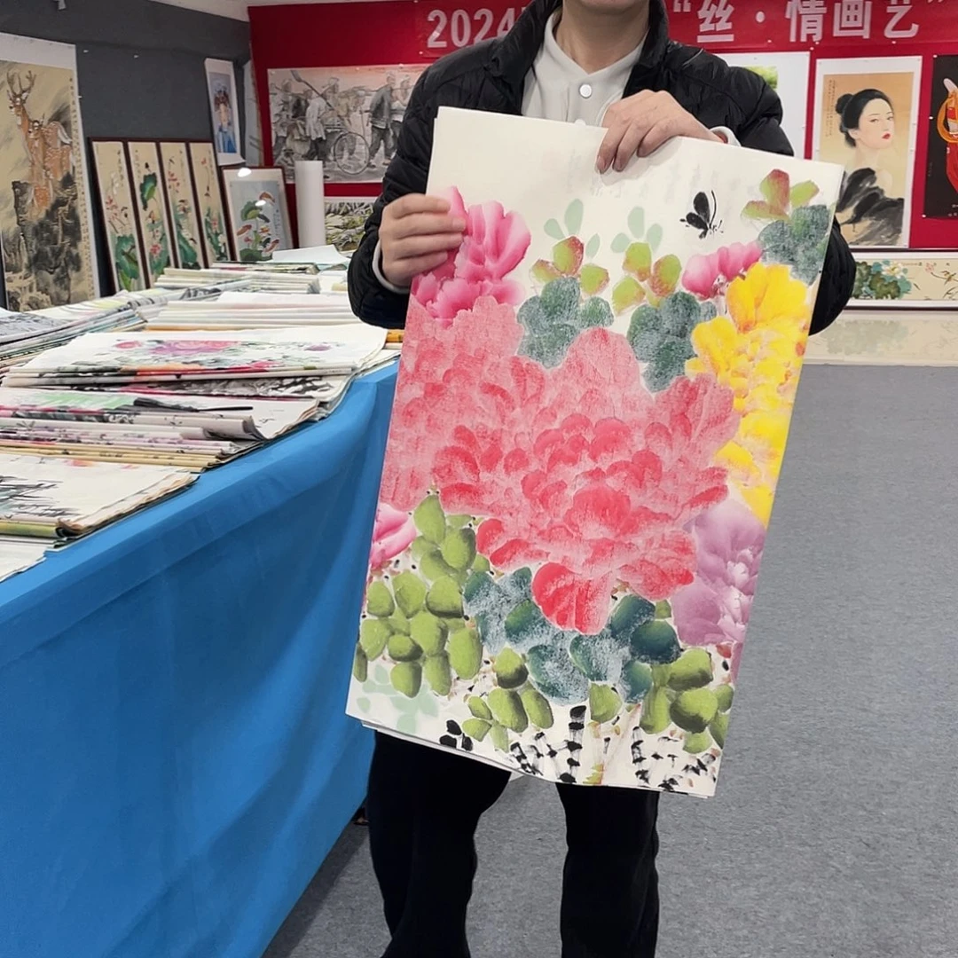 国画今天早上国画作品展示