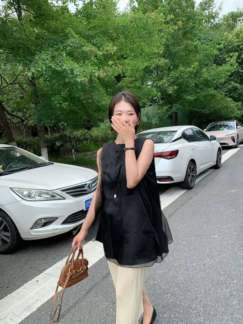 LIS&AZ-网纱无袖背心DA6153