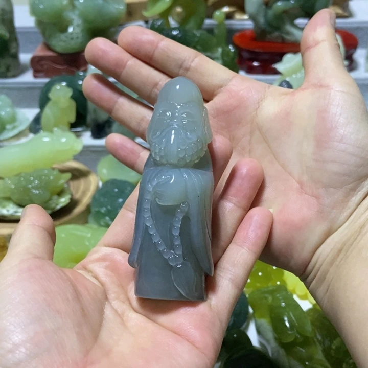 【闪购商品】蛇纹石玉把件未镶嵌用****7