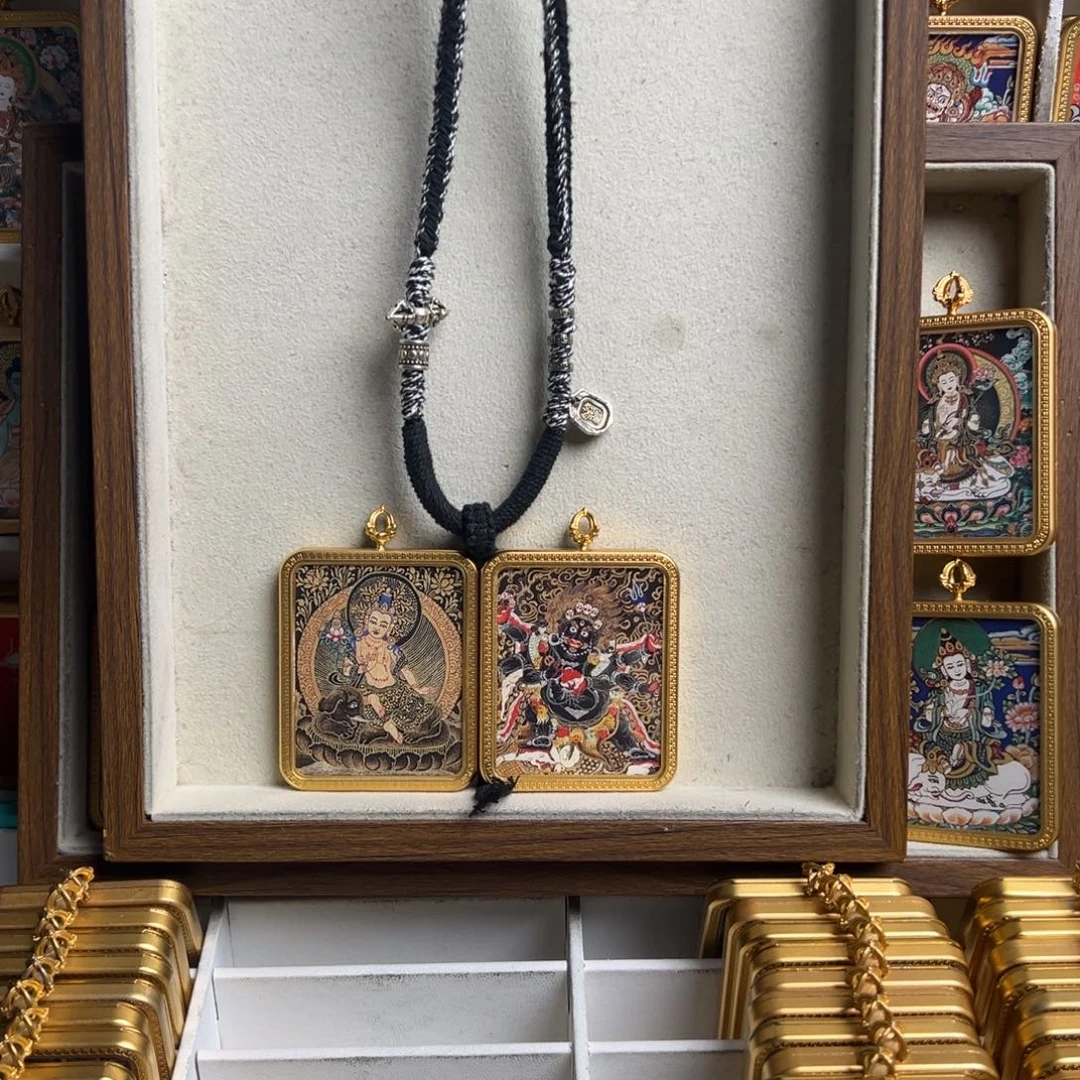 好***逃吊坠双面定制普贤六臂大黑天