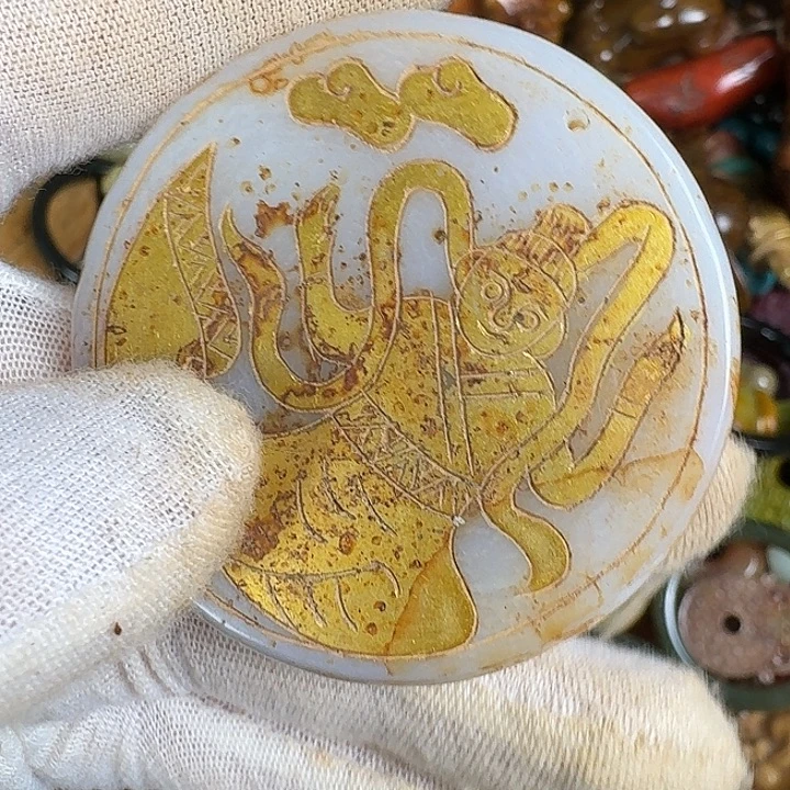 和田玉未镶嵌挂件