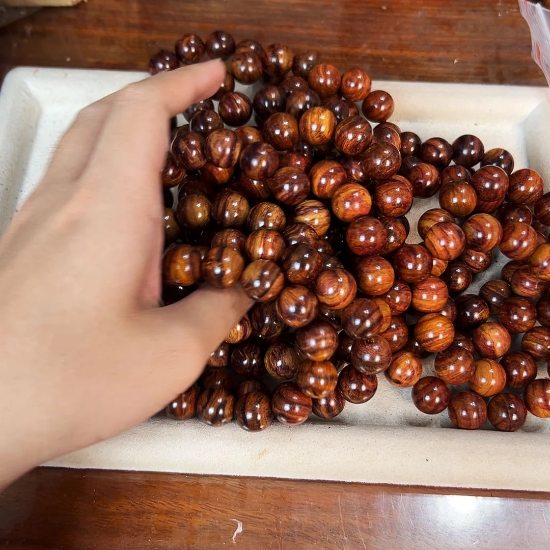 黄花梨/降香黄檀手串/手链15mm阴阳圆珠
