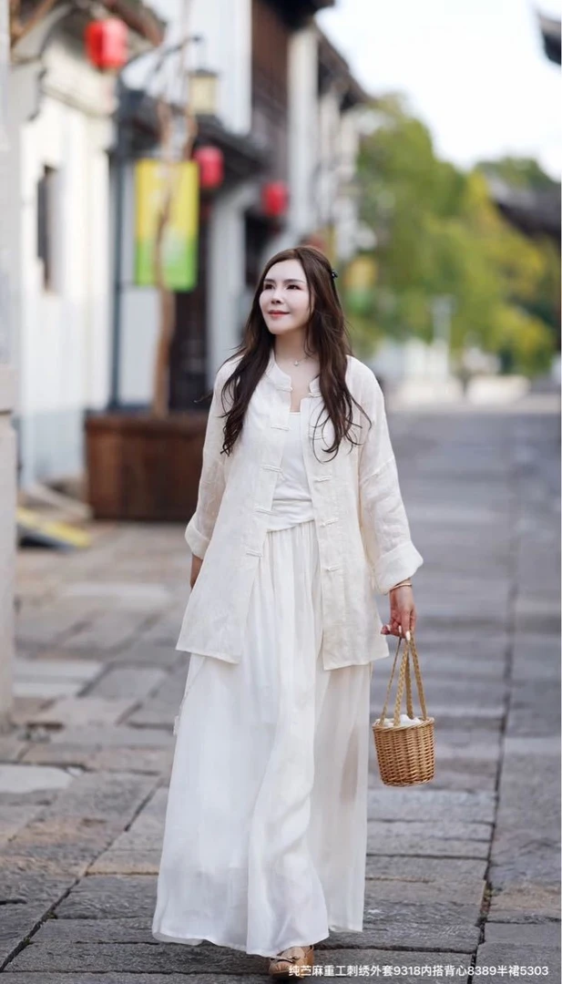 9318重工刺绣中长款防晒衫