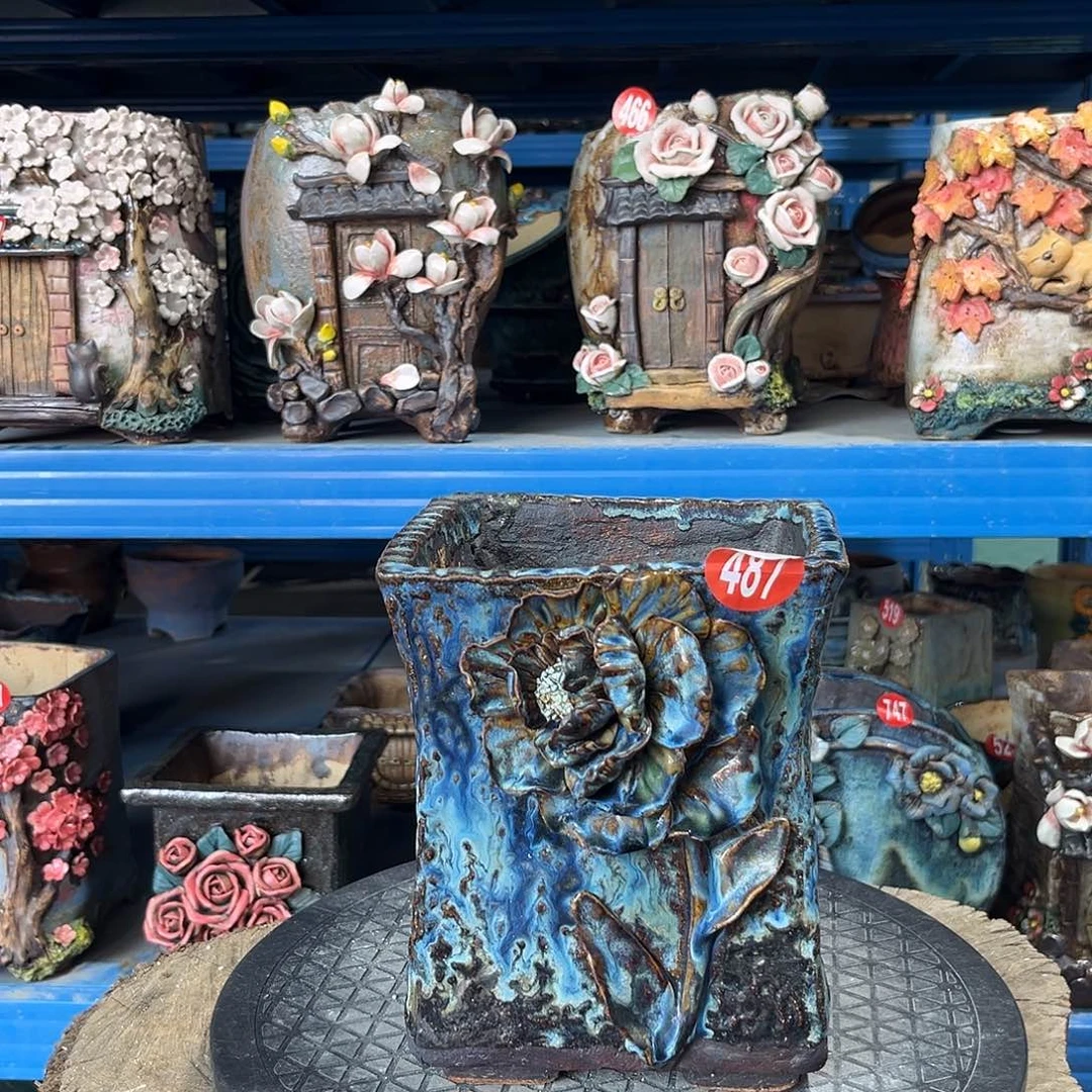 微瑕487 号陶然花器手工花盆