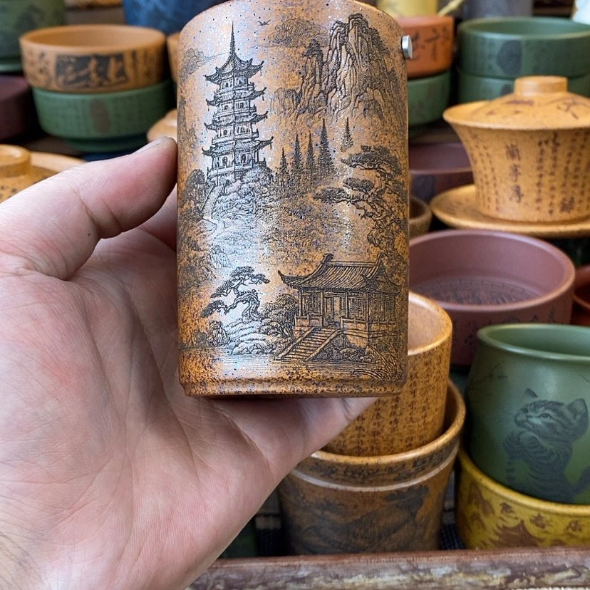 【闪购商品】紫砂杯子宜兴全手工紫砂杯