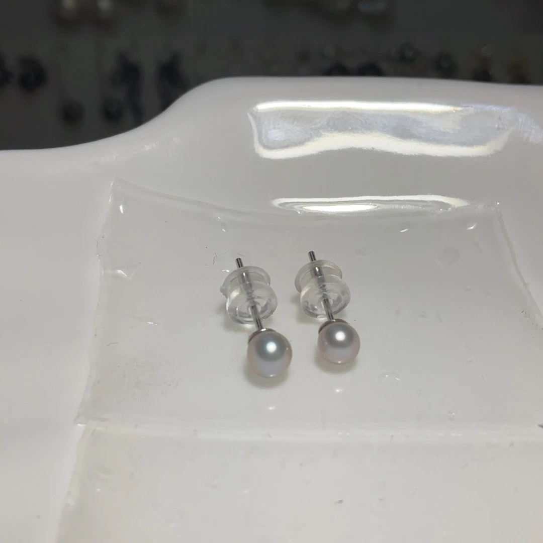 银S925镶嵌海水珍珠耳饰