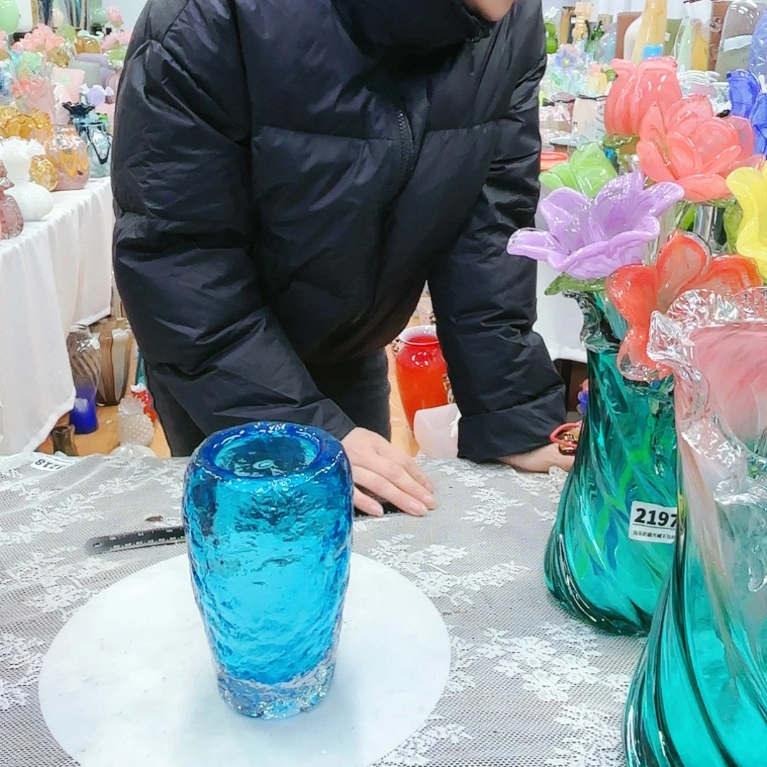 福利不退不退琉璃花瓶艺术品