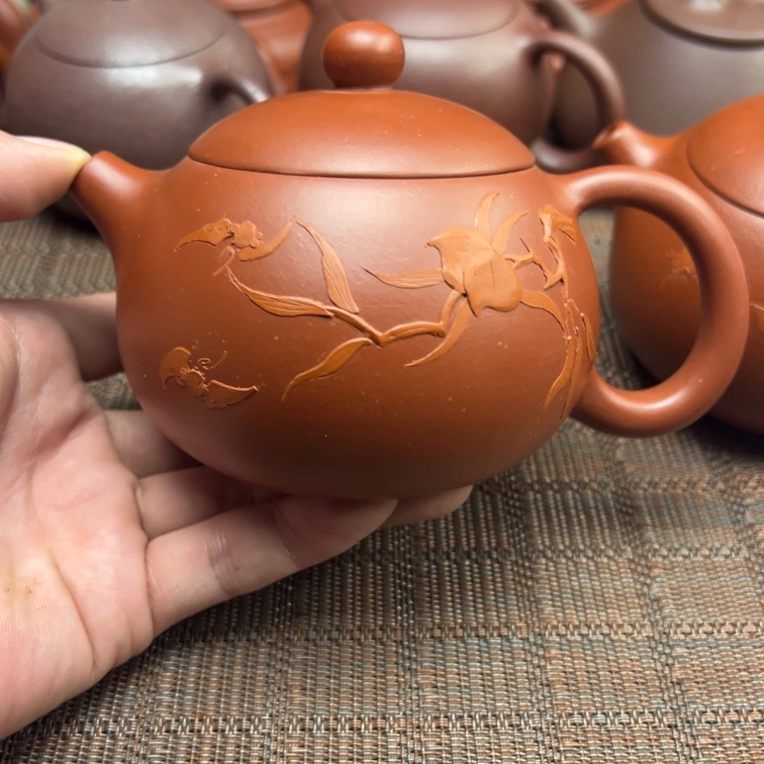 紫砂茶壶宜兴原矿紫砂350毫升容量