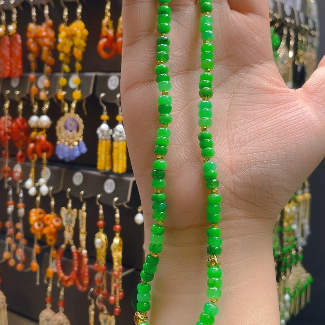 翡翠合金耳饰翡翠