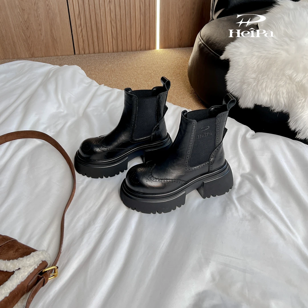 【HeiPa】安暖家春季（巴洛克）新款厚底带时尚韩版靴子女款
