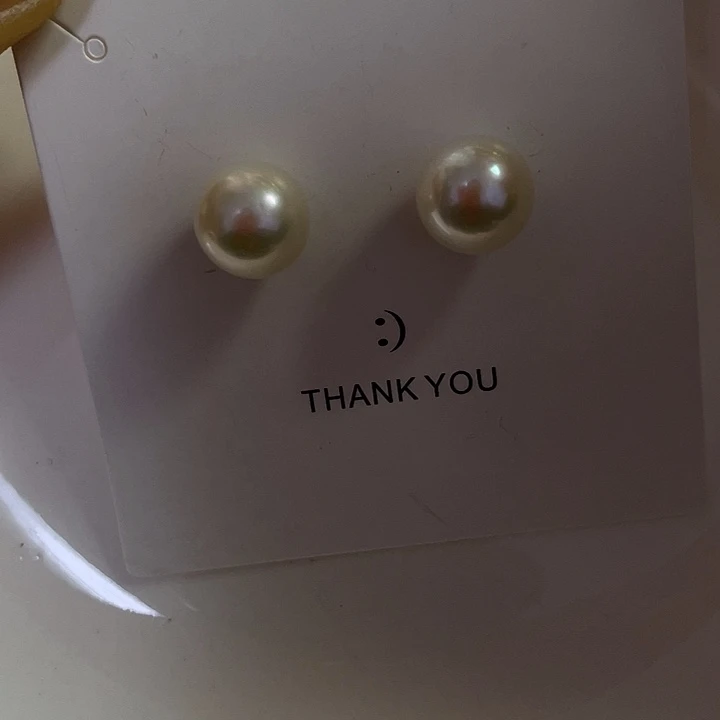 淡水珍珠耳饰银S925镶嵌