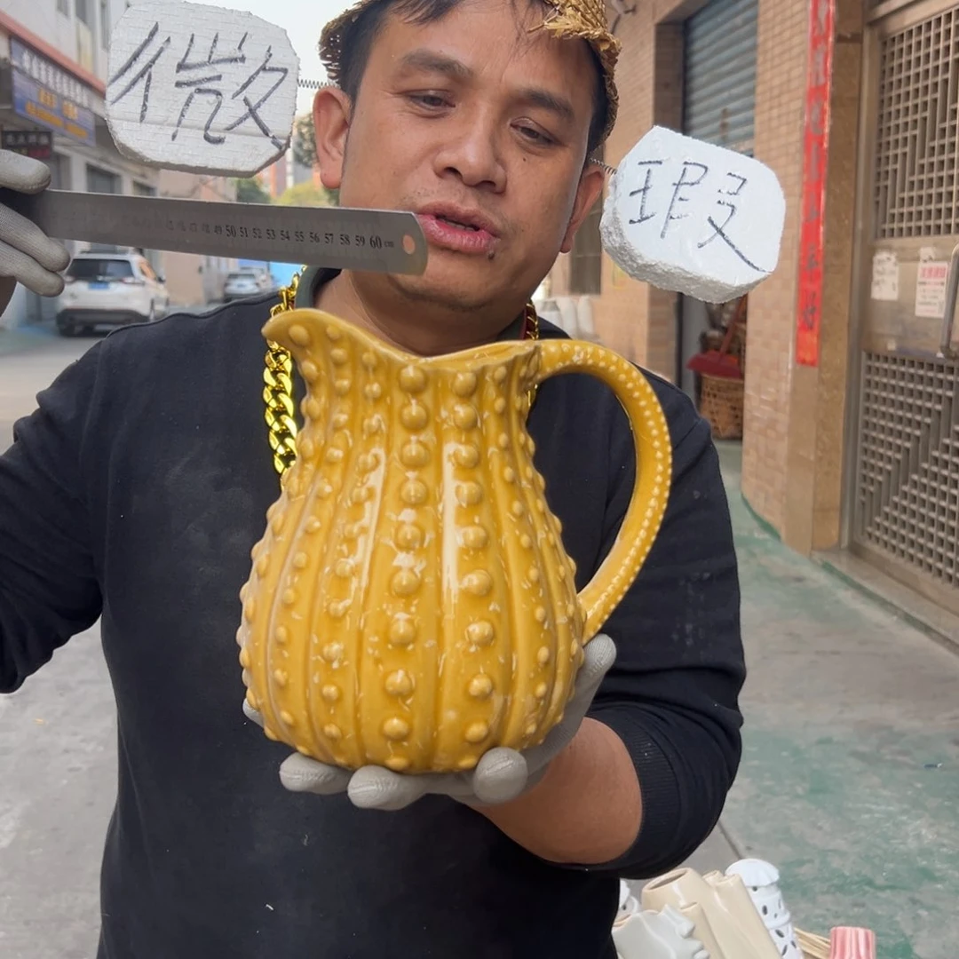 摆件199 号高中低温陶瓷工艺瓶（部分微瑕）
