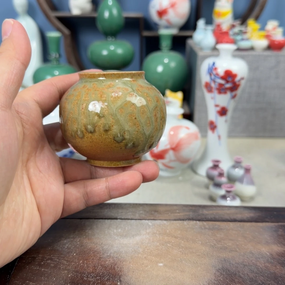 陶瓷手工小花器摆件