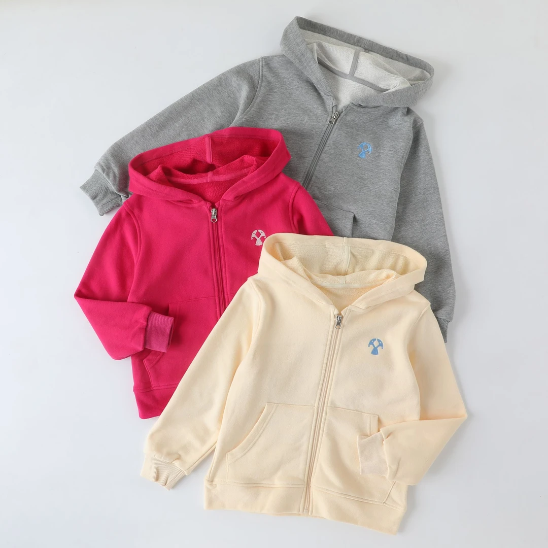 2025春秋季儿童刺绣卡通中大童纯棉连帽休闲外套 A08