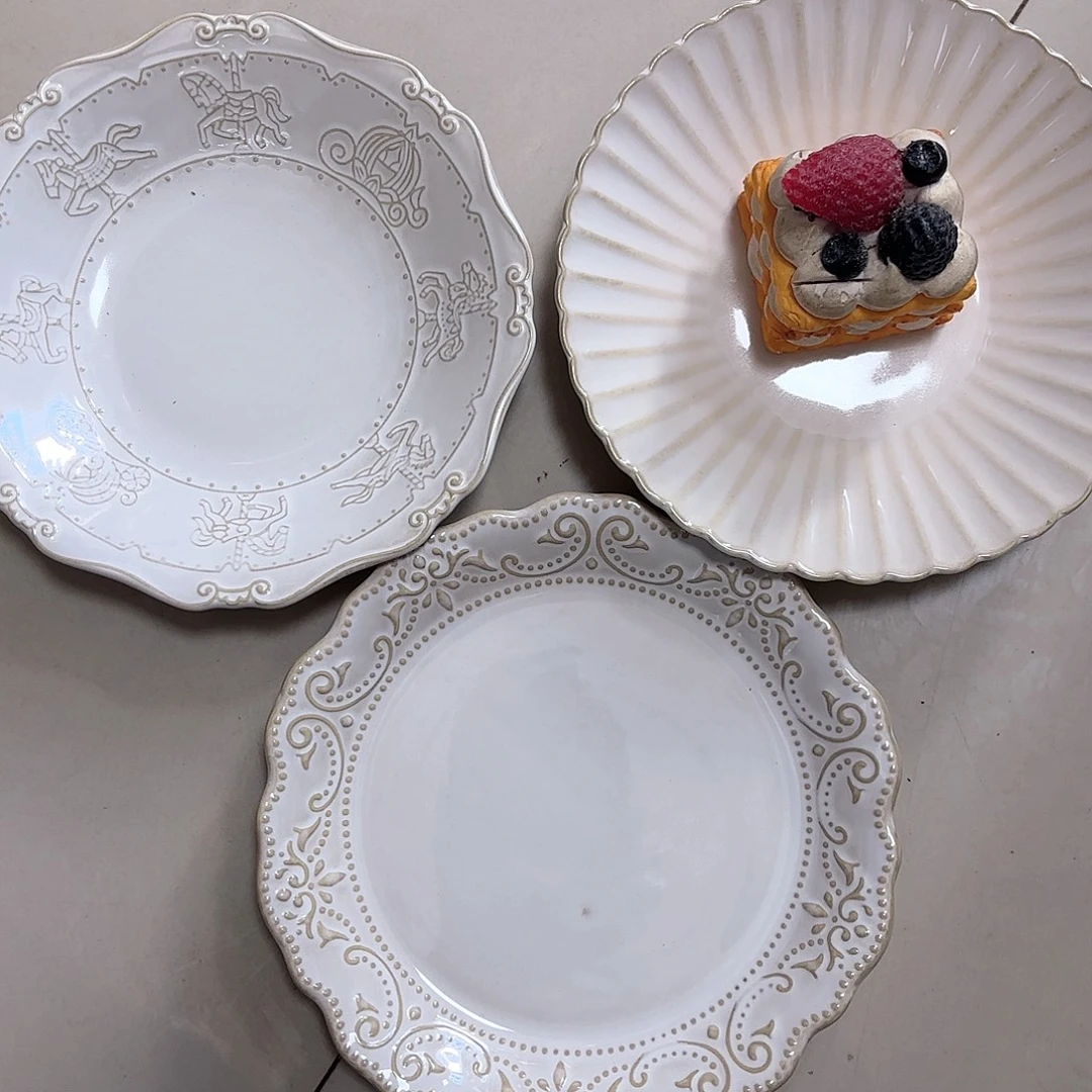 瓷片瑕疵特价陶瓷小盘