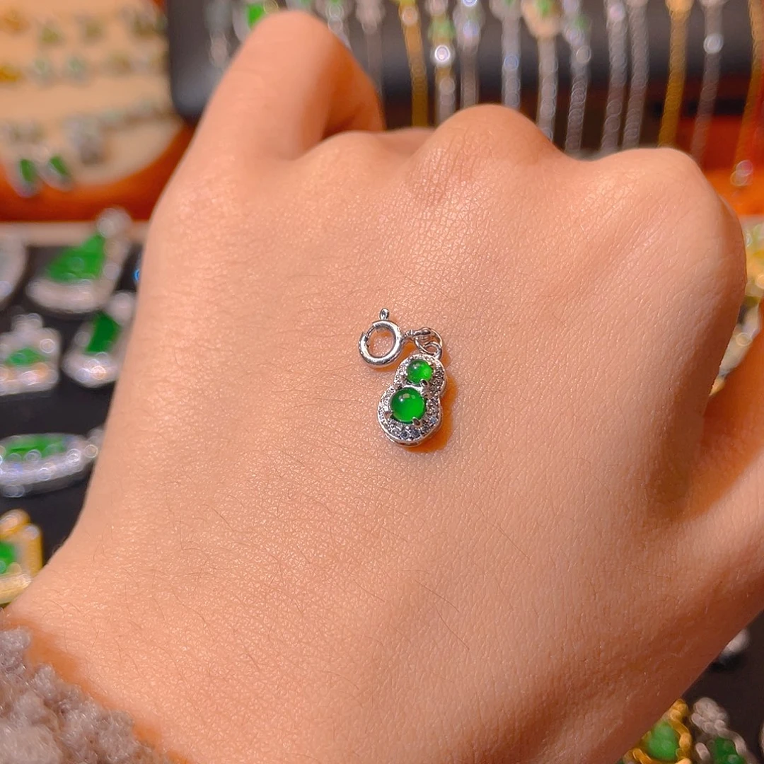 翡翠银S925镶嵌颈饰