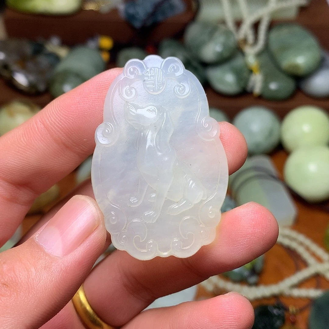 未镶嵌岫玉岫玉手把件挂件