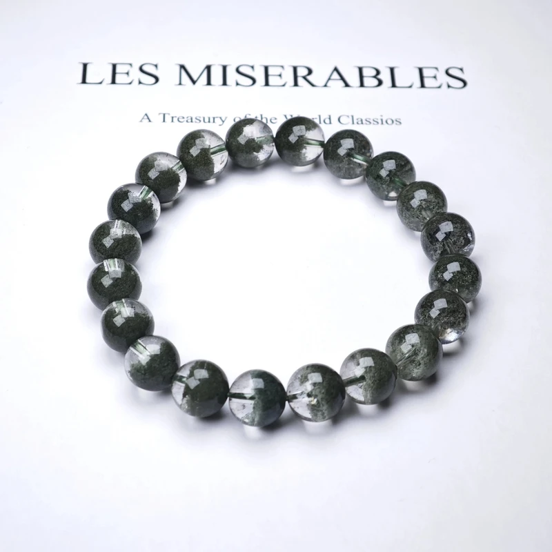 晶匠绿幽灵手串9mm+  多样性发一精选