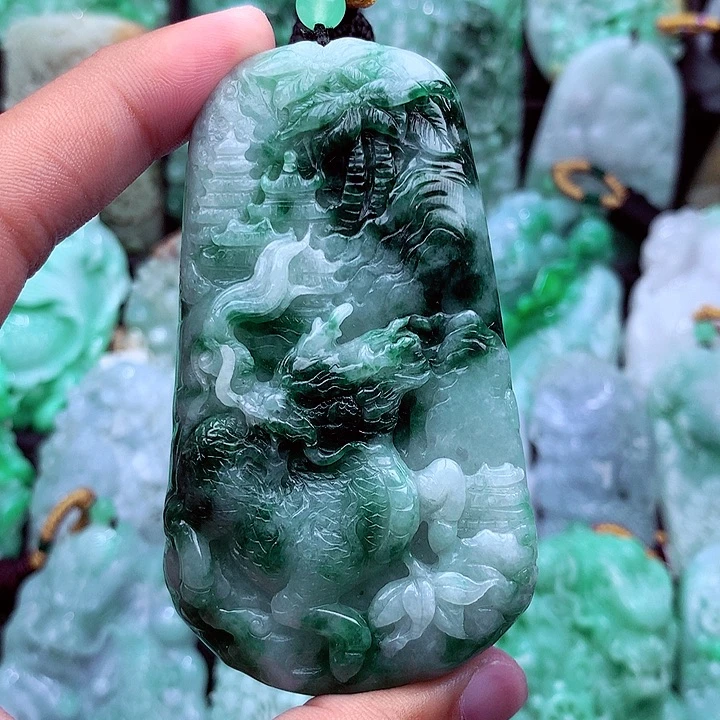 翡翠未镶嵌吊坠(不含链)