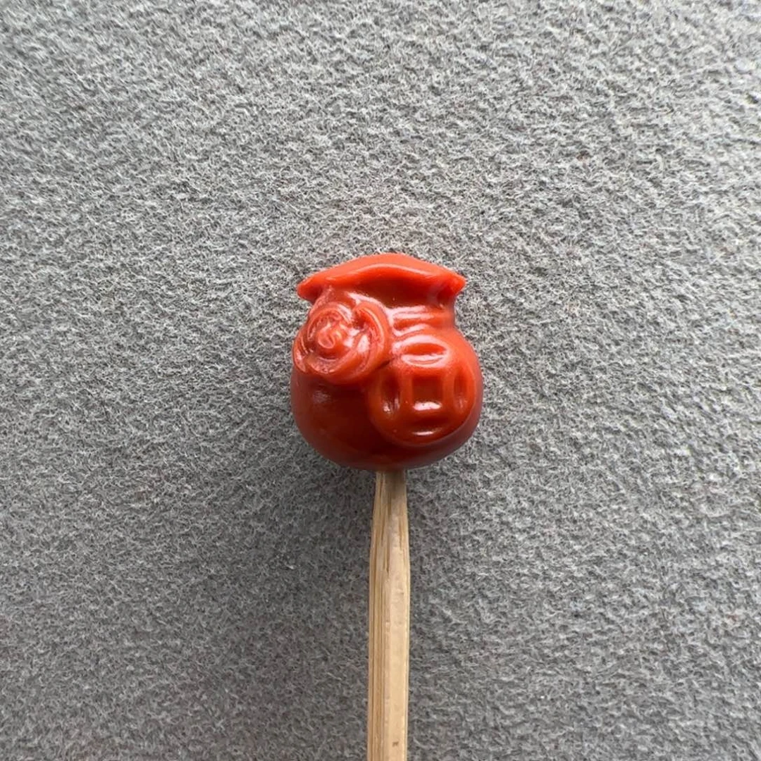 南红玛瑙未镶嵌（钱袋子10+）