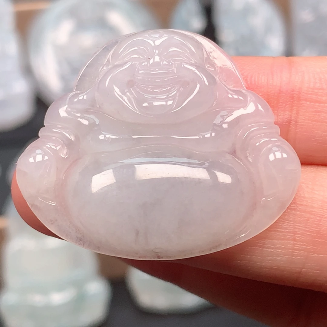 翡翠未镶嵌颈饰佛公